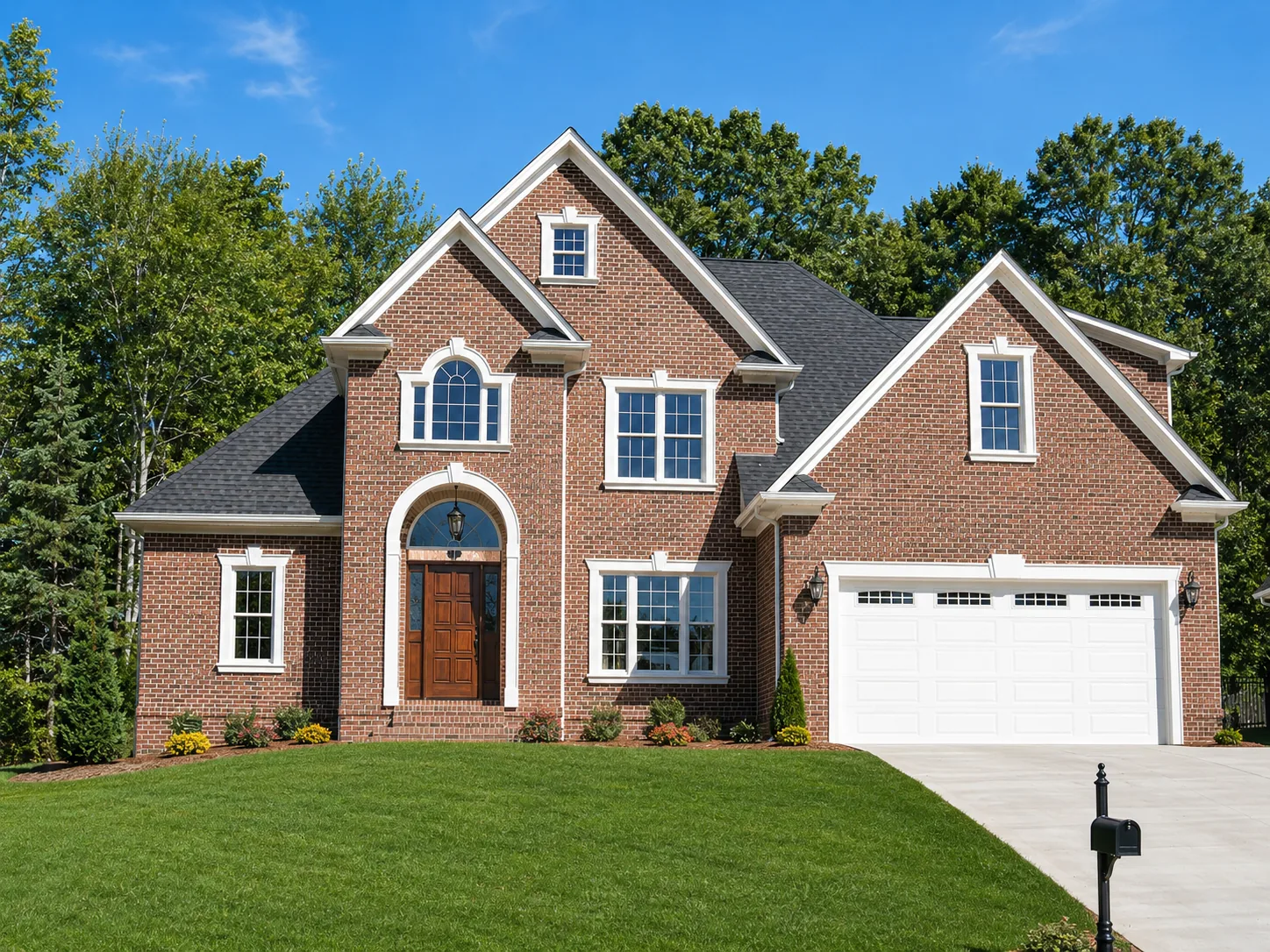 Custom luxury home exterior built by Higgins Building Group in Western North Carolina